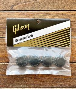 Gibson PRHK-010 Top Hat Knobs, Black, 4/Pkg