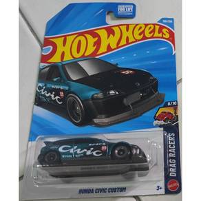 Hot Wheels Honda Civic Custom Teal black #59