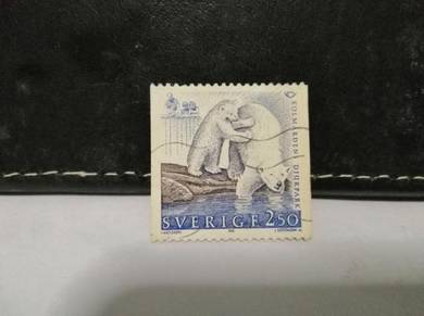 1991 Sweden Stamp Polar Bear Animal