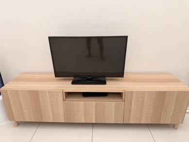 Ikea Besta /Lappviken TV Console Oak Effect