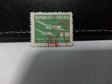 1956 Bolivia Stamp, Aviation, Aircraft