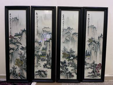 Chinese Porcelain Landscape Panels