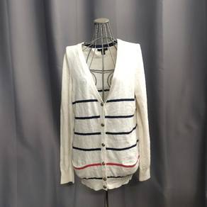 Tommy Hilfiger Striped Buttons Down Cardigan