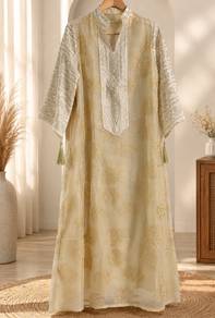 Abaya Premium warna Champagne
