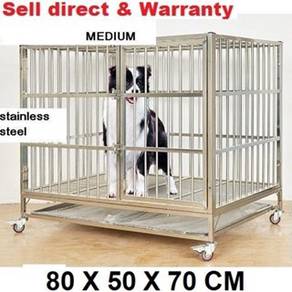 Medium Stainless Steel 3ft Dog Cage