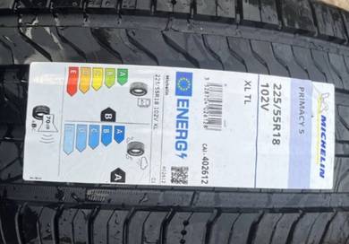 225 55 18 MICHELIN PRIMACY 5 Tayar Tyre New 2025