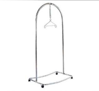 Jumbo Sarong Stand With Roller & T-Bracket-Chrome