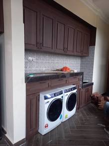 kitchen cabinet stone tabletop door kitchen sink