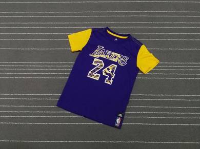 Kobe Bryant 24 Lakers kids saiz 9-10 tahun