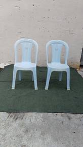 YE43T Kerusi Plastik 3V Plastic Chair Marble Blue
