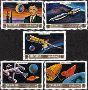 U13 APOLLO 16 Aerospace Rocket Satellite Stamp CTO