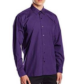 A0515 KEMEJA LENGAN PANJANG UNGU BIG FORMAL SHiRT