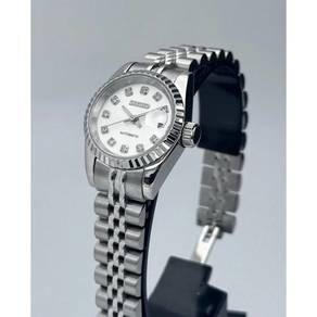 Custom S. Mod 26mm Silver Diamond White Datejust