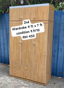Wardrobe 4 ft x 7 ft / Almari Baju / Almari