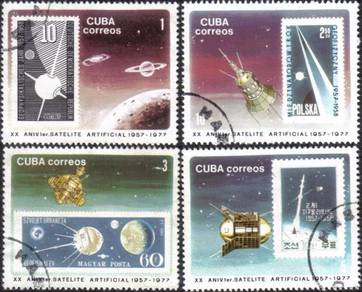U41 Correos Aerospace Rocket Satellite Stamp CTO