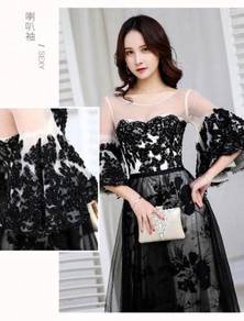 Black wedding bridal prom dress gown RBP0618