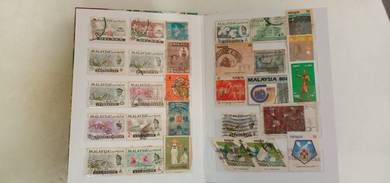 used stamp collection from 70's and 80's