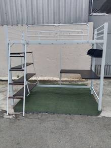 YE28A Katil Besi 3V Single Metal Loft Bed Frame