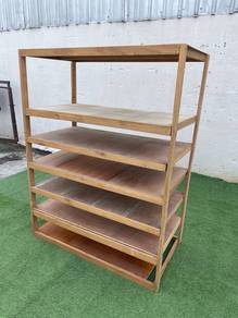 B883 Rak Kayu 4 Feet 7 Tier Wooden Rack Shelf