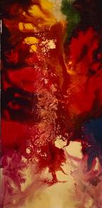 Chromatic Currents Abstract Oil Painting II