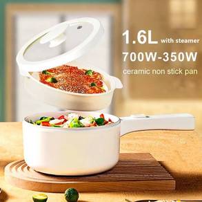 Non Stick Electric Cooker 1.6L dengan Steamer