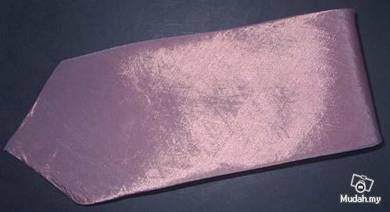 Hand Made Brown Glitter Thai Silk Solid Neck Tie