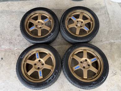 Rim te37 bronze thailand 16 inch vios city jazz es