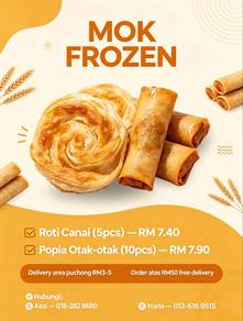 frozen food tinggal goreng sahaja!!
