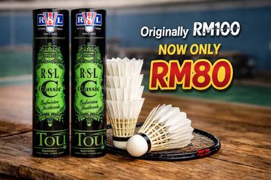 RSL Classic Badminton Shuttlecocks - 1 Dozen