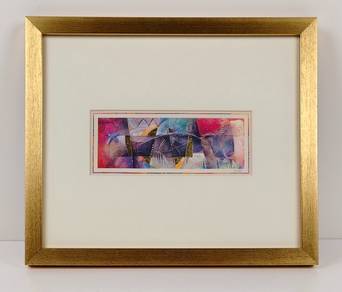 Framed Decorative Abstract Geometric Art