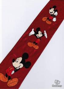Mickey Mouse Disney 3 Pose Handsome RED Neck Tie