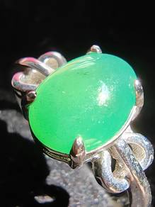 Ice Green Natural Burma Jadeite Jade