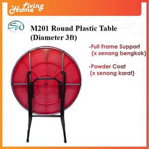 Meja Bulat Plastik 3ft