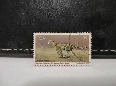 1976 Sourh Africa Stamp Cheetah Animal
