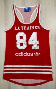 Adidas Trefoil Red Mesh Singlet #BA Used