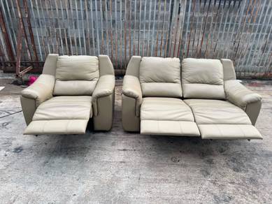 [Set](Cellini) Leather Electric Recliner 2+1 Sofa