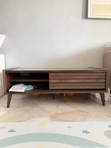 Glass coffee table