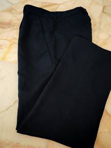 Guy's dark blue seluar slacks biru gelap