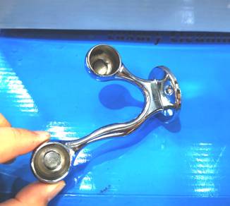 Chrome pipe holder CH 13/ Towel rack pipe holder