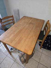 Meja makan/belajar + 4 Kerusi
