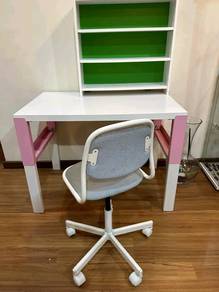 meja Ikea kahl kaki besi free kerusi grey
