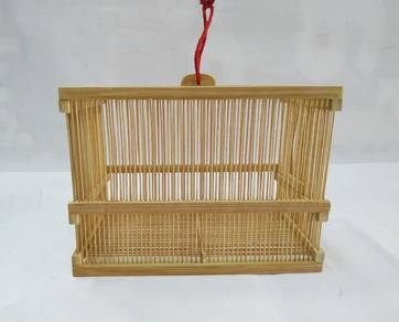 Vintage Bamboo Lucky Cricket Insect Cage Handmade