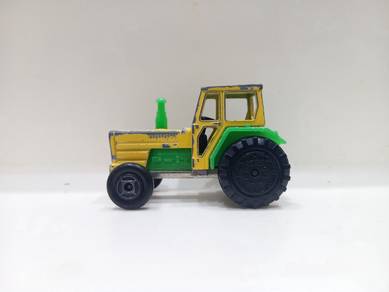Vintage 1980s Majorette Farm Tractor Yellow