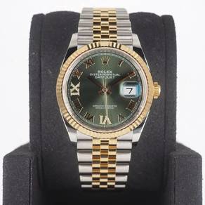 Pre-Owned Dec 2025 Rolex Datejust 36 Olive Green