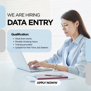 Data entry (Work from home)