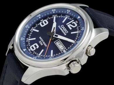 Watch - Casio Men Leather MTPE201L-2 - ORIGINAL