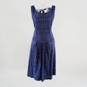 Gap Full Lace Navy Blue Dress