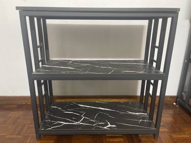 black marble 3 tier shelf