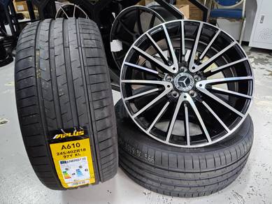 Mercedes W206 W205 W204 18" Rim Tayar Baru R137