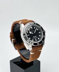 Custom Seiko Mod 39mm Black Smiley BB58